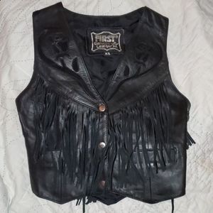 Women's Leather Vest